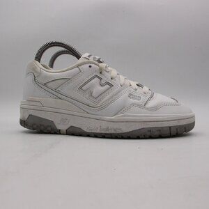 New Balance 550 White Leather Boy's 4.5 Women's 6 Athletic Sneakers 550PB